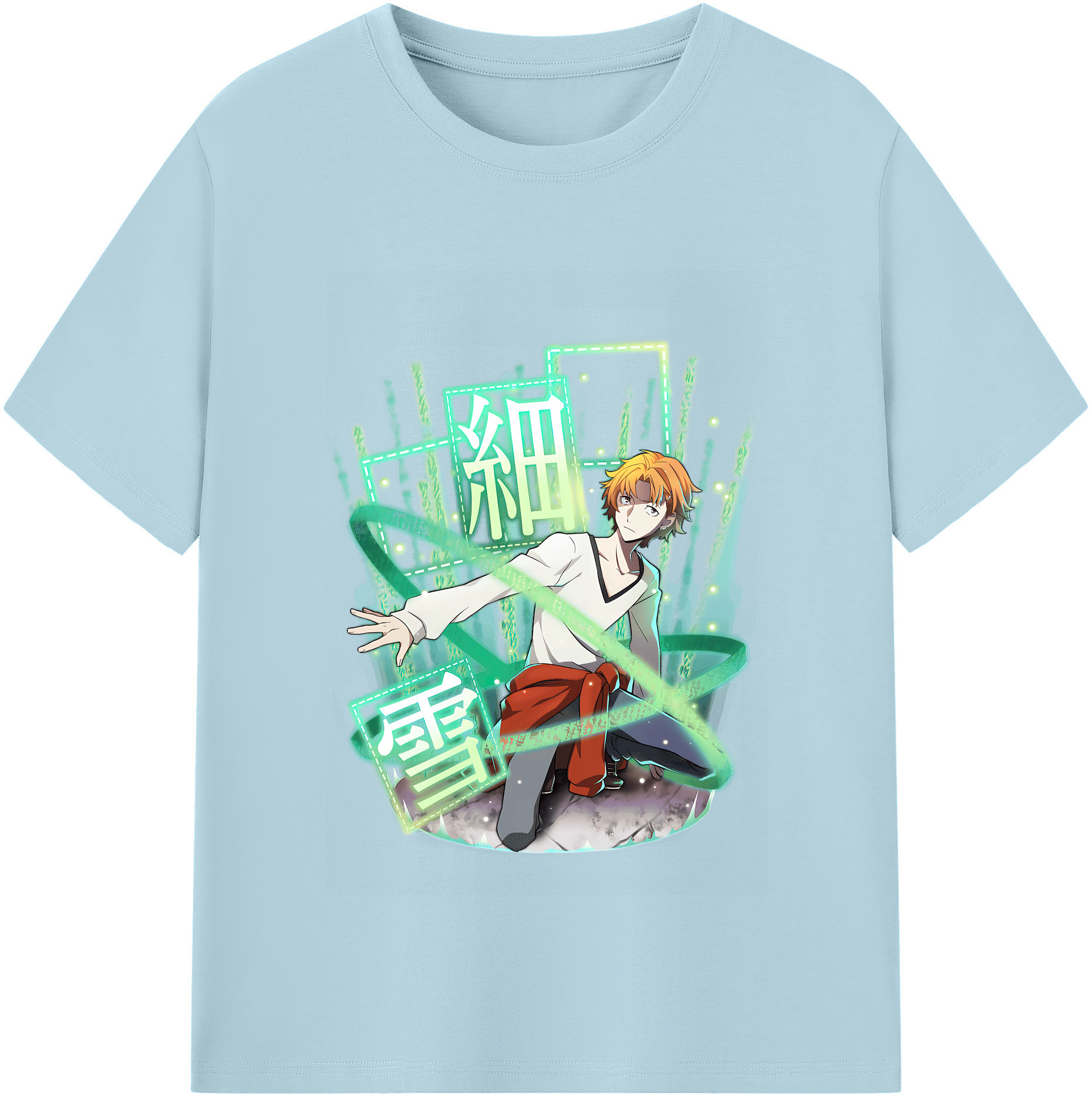 （画像用） 文豪ストレイドッグス Bungo Stray Dogs 綿100％半袖Tシャツ（フロントプリント）